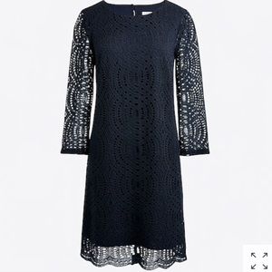 J. Crew Navy Lace Dress